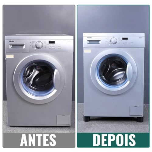 Kit 4 Calços de Borracha Pés de Máquina de Lavar Lavadora Antivibração e Anti-Deslocamento Amorteced