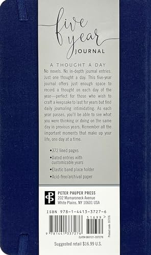 Five Year Journal - Deluxe, Cloth-Bound Edition (1 minute a day is all it takes!) - Image 2