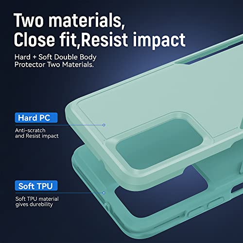 Image of for Samsung Galaxy A03S Case with HD Screen Protector, Green