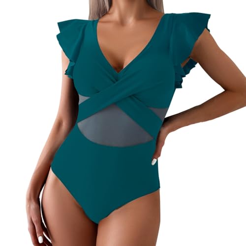 riou Bañadores Mujer Push up con Relleno Reductores Barriga Banador Una Pieza Traje de Baño Bañador Deportivo Bohemio Estampado Ropa de Baño de Playa Tallas Grandes Brasileños Modern Swimwear