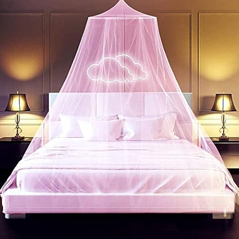 Funmo Bett Moskitonetz,Moskitonetz, Insektensicher, Geeignet für Einzelbett und Kinderbett Moskitonetz Cover