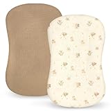 Pea Pod Muslin Baby Lounger Cover 2 Pack Cotton Slipcover, Soft Breathable Infant Lounger Covers Only for Newborn Baby Nest Lounger Sheets for Cozy Naps 0-12 Months（Koala)