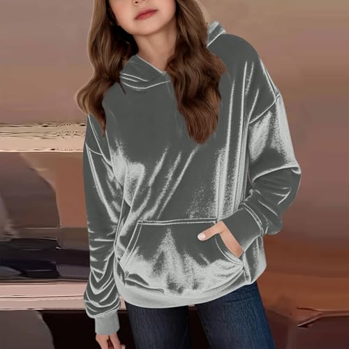 Velvet Hoodies for Girls Long Sleeve Casual Soft Fuzzy Fluffy Smooth Lightweight Hoodie Lounge Fashion Sweatshirt2