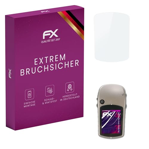 atFoliX Protection Écran Film de verre en plastique compatible avec Garmin Etrex Legend HCx Verre film protecteur, 9H Hybrid-Glass FX Protection Écran en...