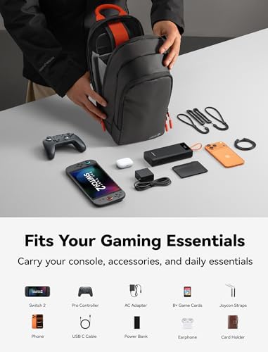 Bolso para ROG Ally X, Switch 2 y Steam Deck JSAUX con protector de joysticks integrado 3