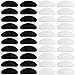 NATUCE 20 Paires 1mm Plaquettes de Nez en Silicone Antidérapant Coussinets de Nez Adhésif pour Lunettes Lunettes de Soleil Spectacles (Transparent + Noir)