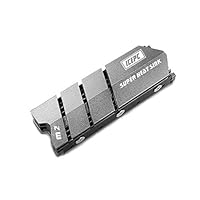 icepc M.2 2280 SSD NVMe NGFF Heatsink, Aluminum High Performance Double-Sided Radiator with Thermal Conductivity Pad for PCIE NVME M.2 SSD or SATA M.2 SSD PC Cooler
