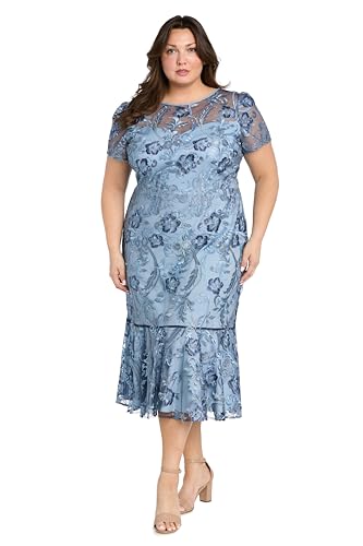 R&M Richards Women's Meadow Whimsy Embroidered Dress4