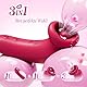 Klitoris Stimulator Sauger Zunge Vibration mit 3Saug-&10Zungenleck-&Vibrationsmodi Druckwellenvibrator Zungenvibrator Sex Spielzeug Toys Nippelsauger Auflegevibrator für Sie Frauen die Frau Vibrator