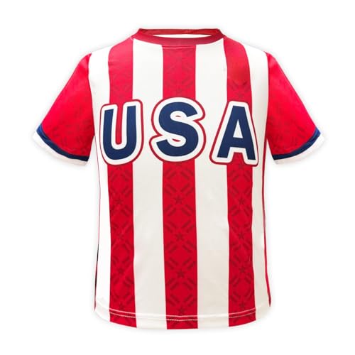 Image of USA United States Kids Boys Youth Sports Soccer Football Kit Jersey Shirt Shorts Set