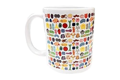 Tazón de cerámica GIANTmicrobes colorido 11 oz miniatura 1