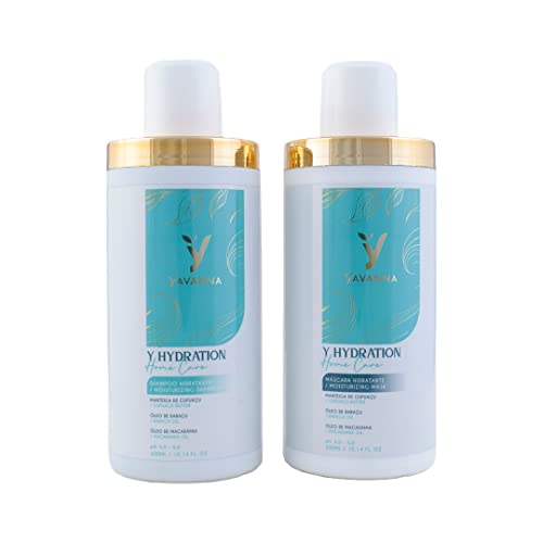 Yavanna â Y Hydration Home Care Kit â Brazilian Hydration System, It Gives The Hair All The Hydration It Needs, Leaving Your Hair Silky, Hydrated And Shiny. (300mL / 10,14 Fl. Oz)