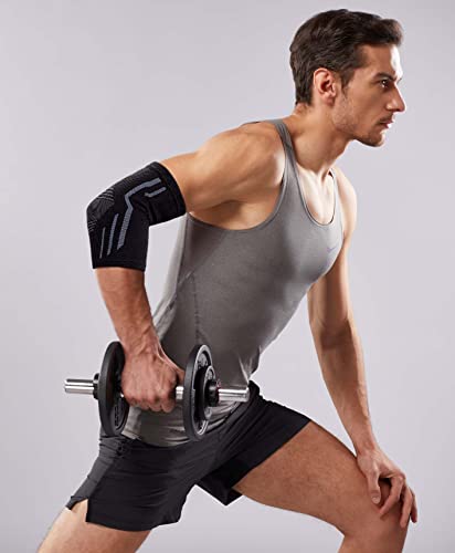 Comforband Elbow Brace For Tendonitis And Tennis Elbow, Copper-Infused Elbow Compression Sleeve With Adjustable Strap For Men And Women, Golfer Elbow Treatment, Weightlifting, Arthritis, Workouts (1, Medium) #TOP5