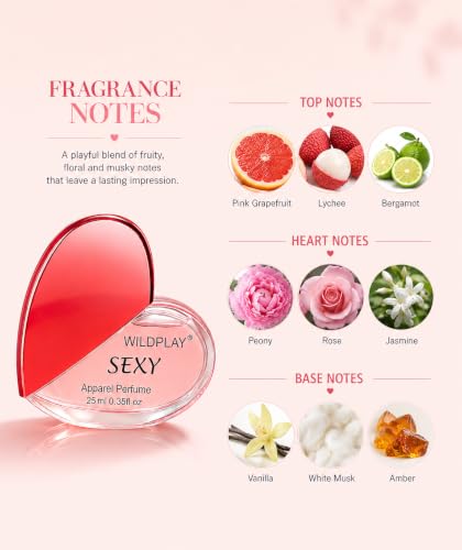 Image of Wildplay Sexy 25ml Perfume for Women - Deep Exotic & Mysterious Fragrance, Long Lasting Unisex Premium Scent, Luxury Daily Wear Spray, Elegant Aroma for Parties, Dates & Special Occasions Pack of 2