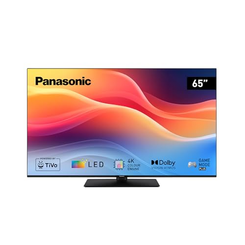 Panasonic TB-65W61AEZ, Serie W61, Smart TV LED 4K Ultra HD de 65 Pulgadas, 2025, TiVo, Dolby Vision y Atmos, Modo Juego Plus, Alexa y Control por Voz de Google, Negro