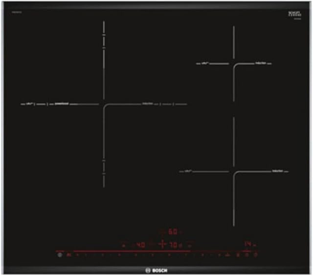 Bosch PID675DC1E - Serie | 8 Płyta indukcyjna strefowa, Czarny, 60 centimeters, 3 strefy I Duży obszar 32 cm