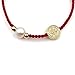 CRUZONE Women's Adjustable Hand-Woven Bracelet with Red Thread St. Benedict Medal and Dainty Cultured Freshwater Pearl Detailing