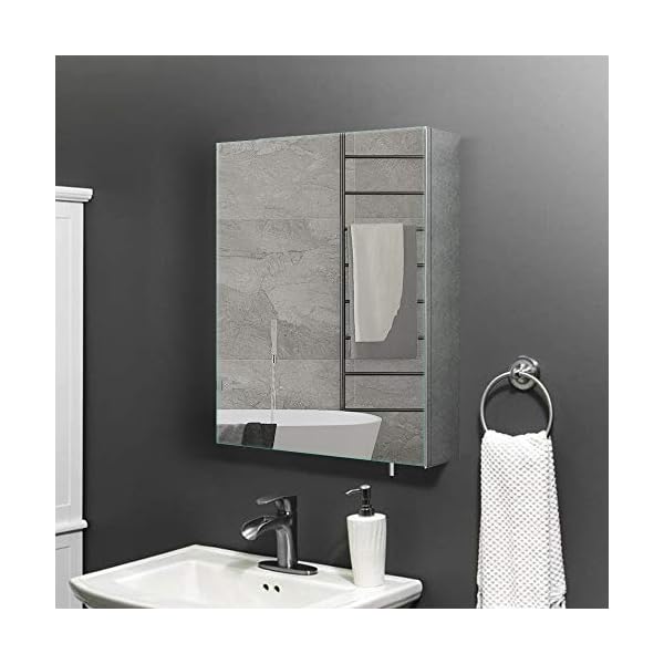 Janboe Stainless Steel Mirror Cabinet - Image 3