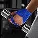 Jesscasday Neoprene Padded Weight Lifting-Gloves with Wrist Wraps for Cycling, Tracking & Sports - Full Palm Protection, Extra Tight Grip - Unisex Adults, Blue
