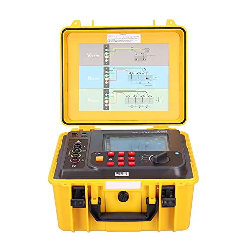 Etcr3100C Soil Resistivity Tester Digital 4‑Digit Lcd Earth Ground Resistance Meter Ip65 Supports 2, 3 And 4‑Wire Us Ac 100‑240V 0.00-30.00Kω/0.00Ωm‑900Kωm #TOP7