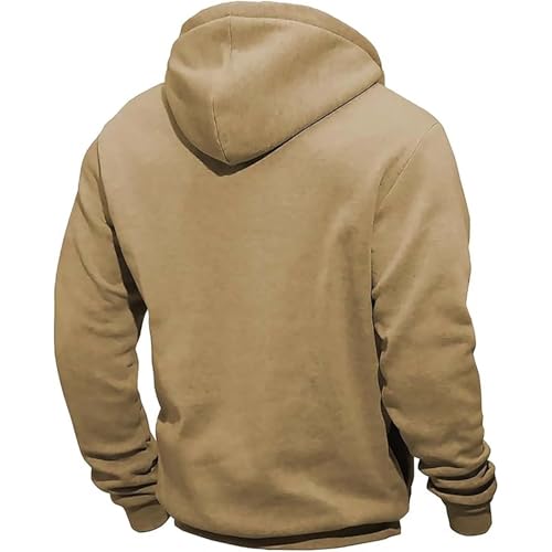 Men Tactical Hoodies Vintage Workout Quarter Zip Long Sleeve Fashion Outdoor Hooded Sweatshirt Fall Pullover Tops4