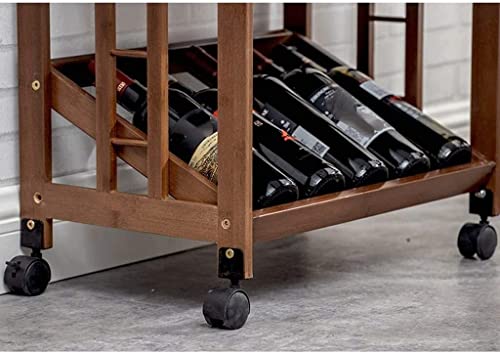 Soporte para botellas de vino moderno de bambú miniatura 5