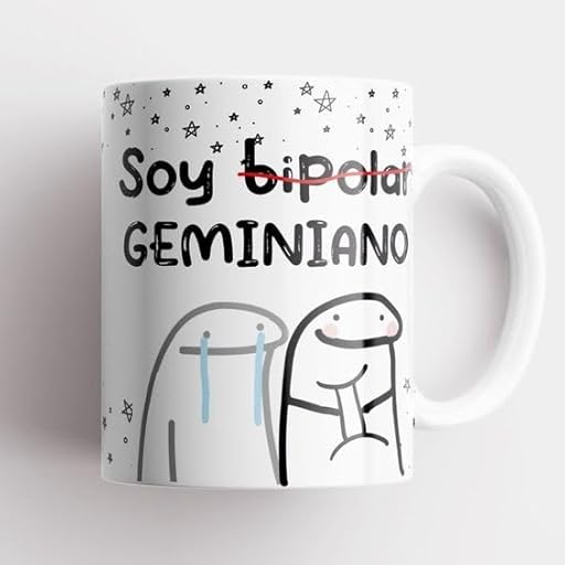 KaTunn Taza con diseño, taza cafe, taza sublimacion, taza porcelana calidad AAA, cumpleaños, Navidad, Regalo, Dia del enamorado, personalizado especial (Geminis) | Ya disponible en tu tienda friki favorita! En mundofriki.es!