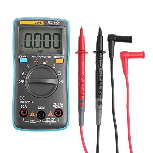 Image of Digital Multimeter, ZT100 /ZT101 /ZT102 Portable Mini Multimeter Auto Digital LCD Display Testing Capacitance Multimeter(ZT100)