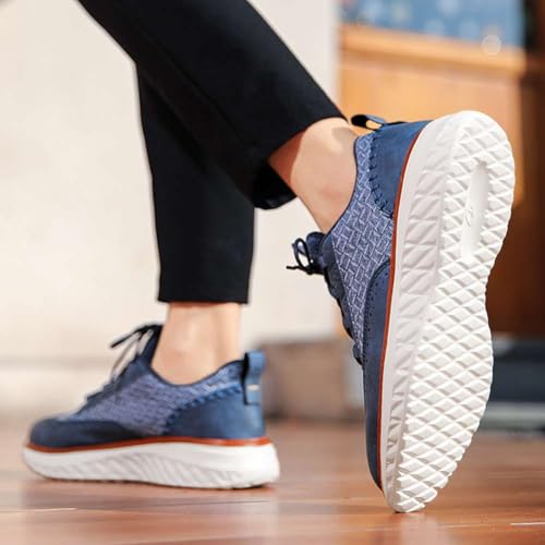 Image of Men's Casual Dress Oxfords Shoes Fashion Business Shoes Wide Feet Lace-up Shoes for Business Office Wedding