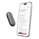 AI Voice Recorder, PLAUD NotePin Voice Recorder w/kit, App Control, AI Notetaker, AI Transcribe & Summarize Support 112 Languages, 64GB Memory, Audio Recorder for Lectures, Meetings, Calls, Gray