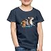 Spreadshirt Der Kleine Siebenschläfer Unterwegs Mit Der Maus Kinder Premium T-Shirt, 134-140, Navy