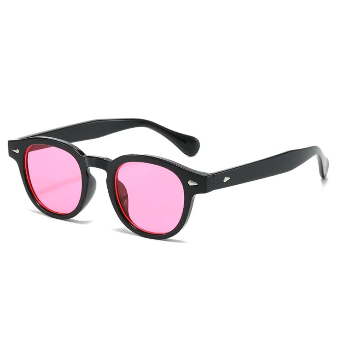Lunettes rétro ovales détails rivets et finition dégradée chic