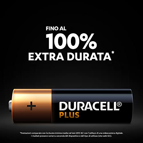 Duracell - 72 Batterie Plus Alcaline (2x18 AA +