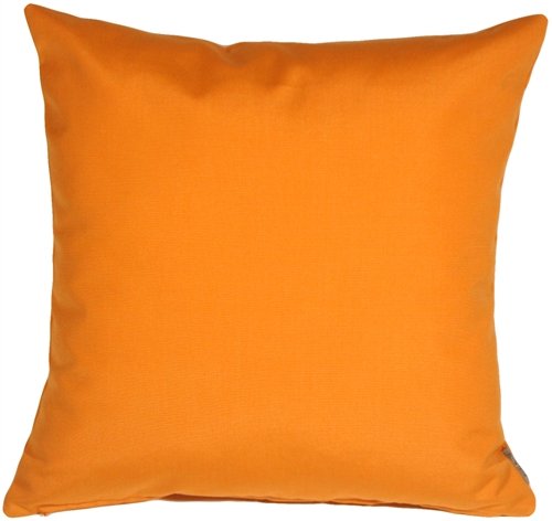 PILLOW DÉCOR Sunbrella Outdoor Pillow, Tangerine Orange, 20