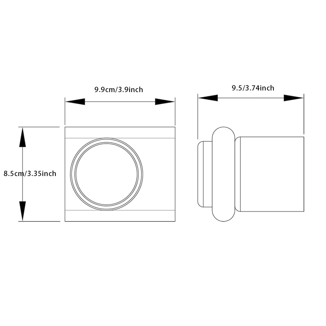 WRIST Zahnbürstenhalter, Wandmontierter Zahnbürstenbecherhalter Mit Schrauben Zahnbürstenhalter Aus Edelstahl Und Milchglas Für Das Badezimmer,Schwarz