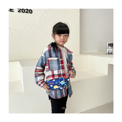 Dinosaur Fanny Pack,Kids Bum Bag Bumbag Cartoon Hipsack Belt Bag Waist Bag Fanny Pack Fabric Nylon Money Belt Crossbody Chest Bag for Children Grils Boys Running Hiking Travel Sports - Image 2