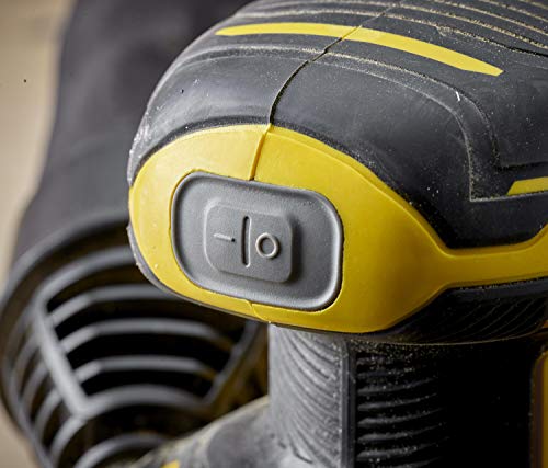 Stanley Ponceuse excentrique sans fil, 18V, Gamme FATMAX V20, 12000 trs/mn, Sans Batterie Ni Chargeur, SFMCW220B-XJ Noir/Jaune