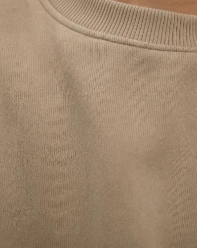 Image of Nobero Sweatshirts for Man Stylish | 280 GSM Rich Cotton Fleece Solid Regular Fit Full Sleeve Sweatshirt for Men | Stylish Casual Wear Winter Crew Neck Sweatshirt for Men