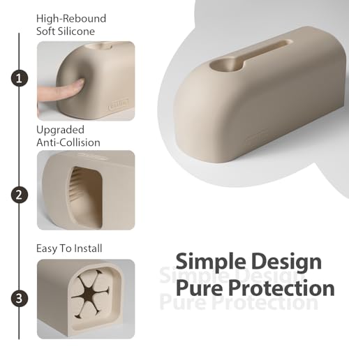 Image of Faucet Cover Bathtub, Soft Silicone Tub Spout Cover, Faucet Protector for Kids, Bath Spout Guard for Bathtubs, Bathroom Tub Faucet Cover, Water Spout Cover for Child Safety, Universal Fit(Taupe)