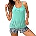 Strandkleider Tankini Oberteil Tankini Damen Push Up Badeanzug Für Schwangere Frauen Badeanzug Damen Bauchweg Mit Hot Pants Bademode Damen Rückenfrei Schwimmanzug Bikini Set Shape Badeanzug