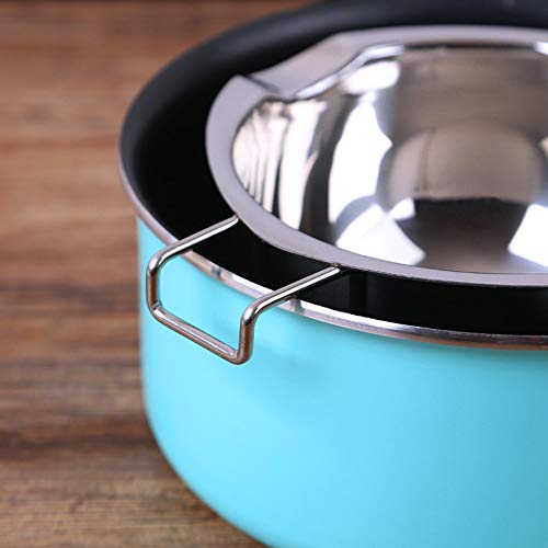 image for SONGZIMING Stainless Steel Double Boiler Pot with Heat Resistant Handl