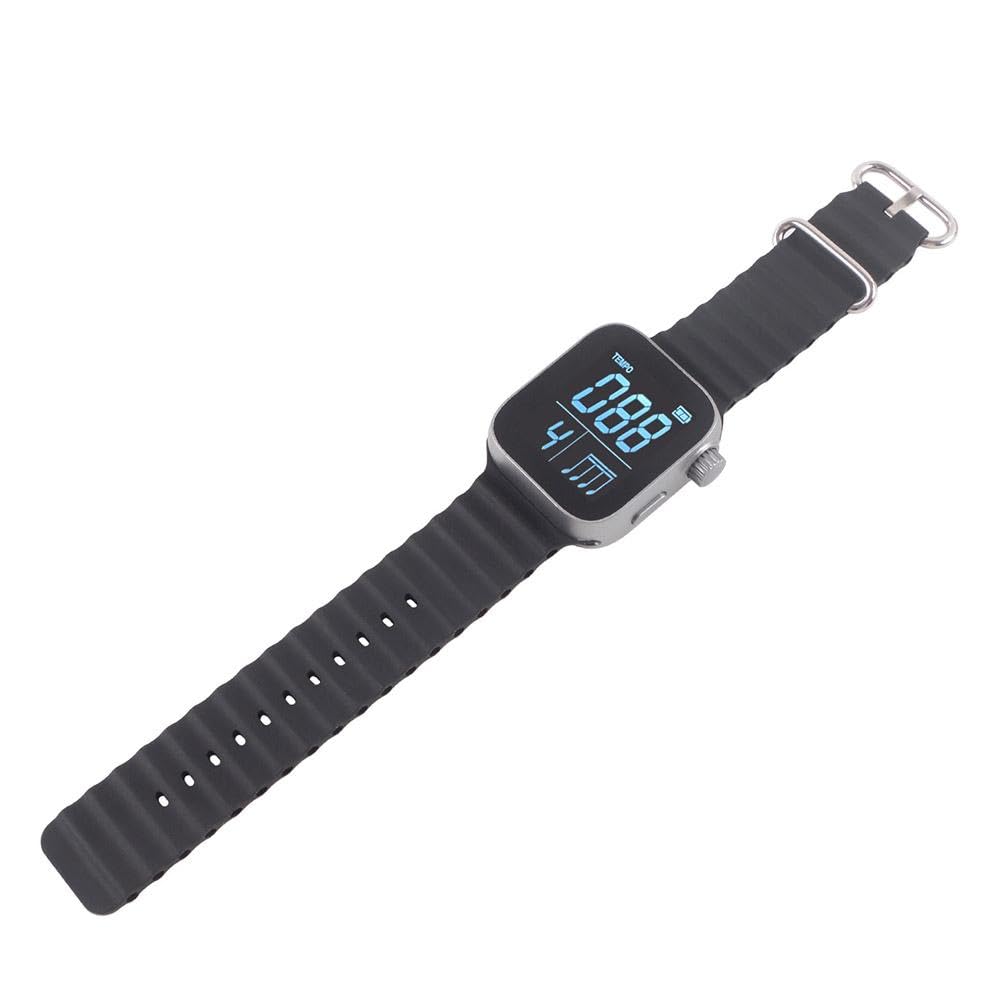 Metronomo Vibrante Indossabile 40-240 BPM Orologio Contapassi Smart per Strumenti per Chitarra Piano Batteria, Metronomo per Corsa Esercizio, Metronomo per Pianoforte, Strumentale