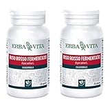 erba vita integratore alimentare di riso rosso fermentato - 60 capsule (2 confezioni da 60 capsule)