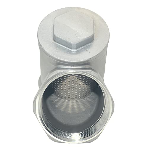 Image of 2 inch WYE Strainer Mesh Filter Valve,800WOG Y-Spring NPT Female Check Valve,Stainless Steel SS316 CF8M