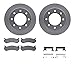 Dynamic Friction Company Rear Geospec Brake Rotors with 5000 Advanced Brake Pads includes Hardware 4512-48112