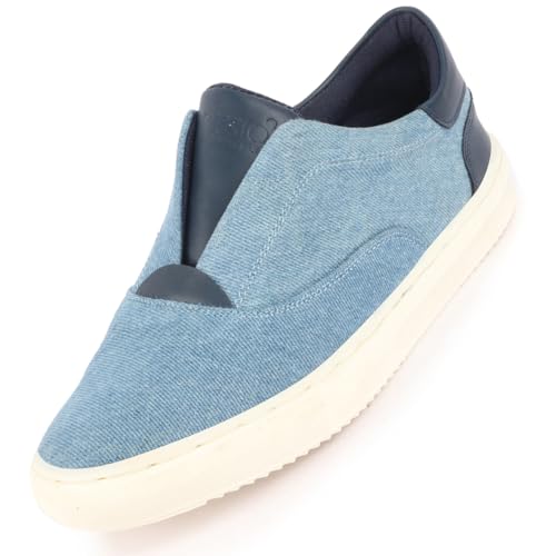 Image of FAUSTO Men Canvas Sneaker Pull-On Shoes