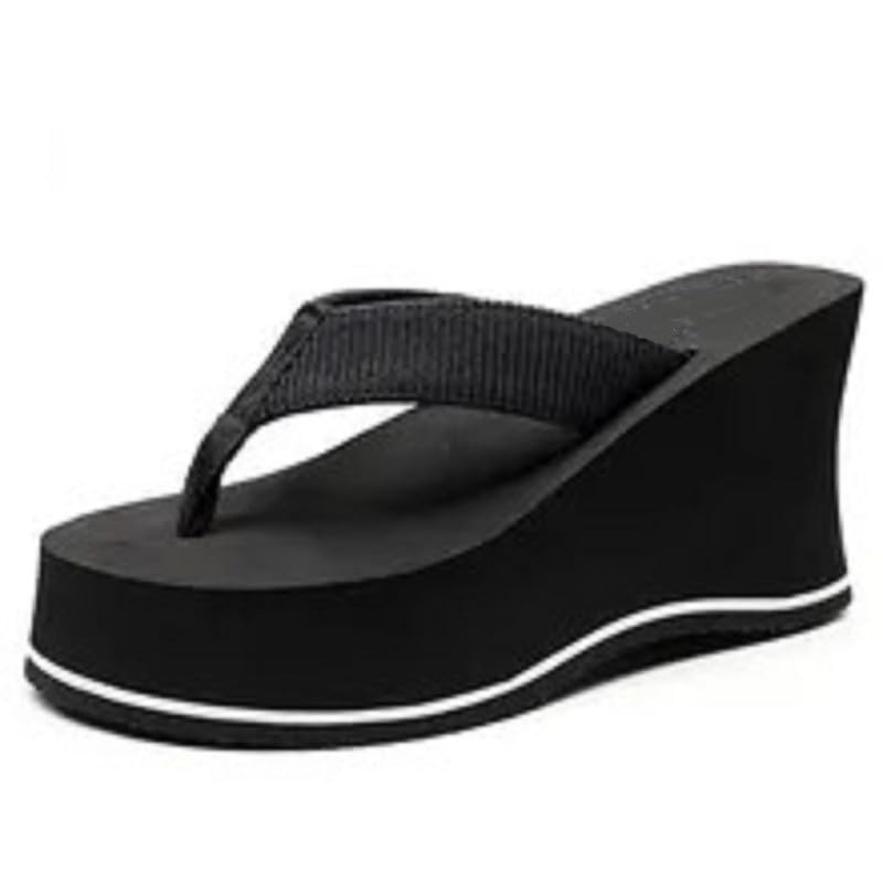 Uunda Fashion Wedge Sandals (Black_7) (B0CHYYC6XS) Amazon Price History, Amazon Price Tracker
