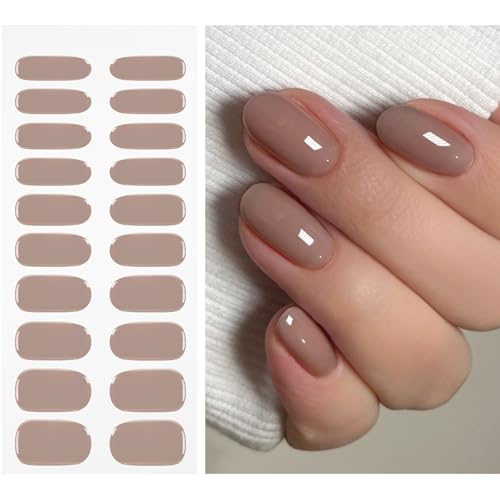 JMEOWIO Gel Semicurado de Pegatinas Café Gel Semi-Curado Nail Art Stickers Decoración