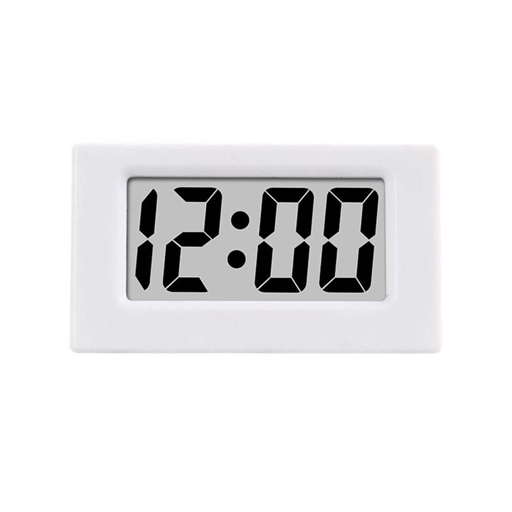 Jrpzcv White Mini Clock Triangle Led Screen Lectronic Digital Alarm Screen Desktop Clock For Home Office Table Bedroom Decor