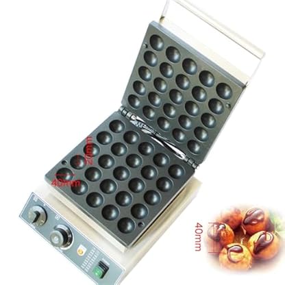 Kommerzielle Fritteuse Kommerzieller 25-Loch-Bombenbrenner, Poffertjes-Grillmaschine, kleine Kuchen-Backausrüstung, Mini-Pfannkuchen-Snackmaschine, Dorayaki-Maschine – Bild 6